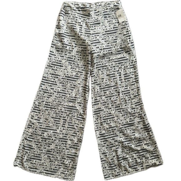 ASTR wide leg pants ornate pattern - Picture 1 of 6